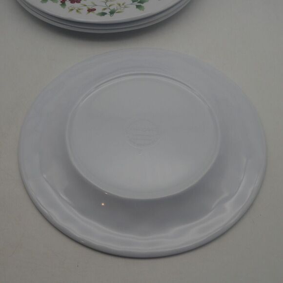 NEW Set Of 4 Pfaltzgraff Melamine Winterberry Salad Dessert Plates 8.25 Inches - Picture 6 of 6